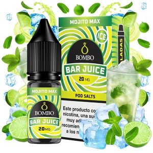 MOJITO MAX ICE 10ML – BOMBO BAR JUICE SALTS