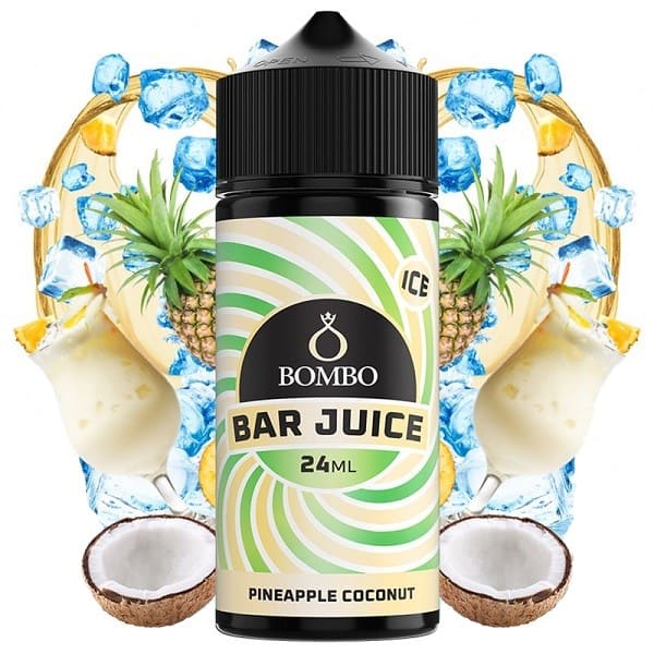 AROMA PINEAPPLE COCONUT ICE 24ML LONGFILL – BOMBO BAR JUICE