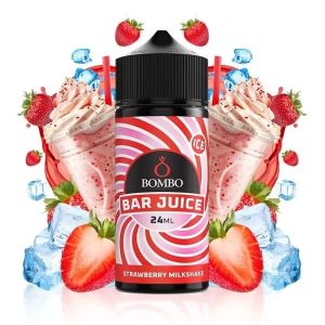 AROMA STRAWBERRY MILKSHAKE ICE 24ML LONGFILL – BOMBO BAR JUICE