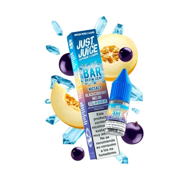 BLACKCURRANT MELON ICE 10ML – JUST JUICE BAR BELOW ZERO SALTS