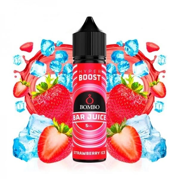 AROMA STRAWBERRY ICE 5ML/60 LONGFILL – BOMBO BAR JUICE HYPER BOOST